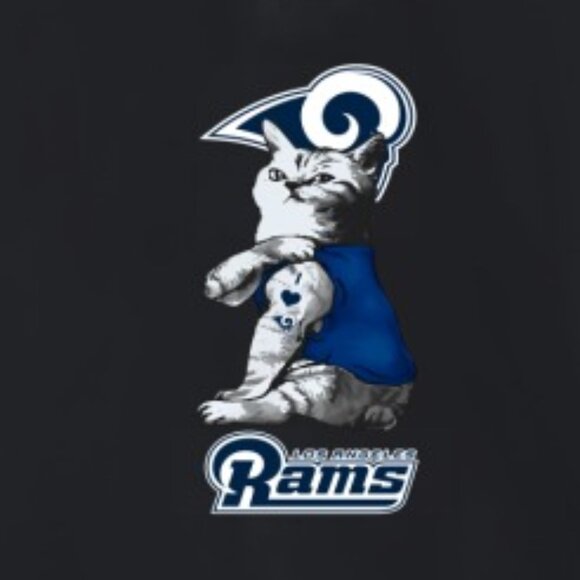 NFL Football My Cat Loves Los Angeles Rams Sweatshirt Fan Gift Unisex Apparel 91 - Picture 2 of 5